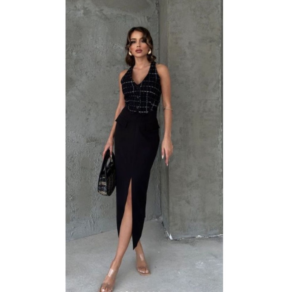Zara Contrasting Structured Dress
